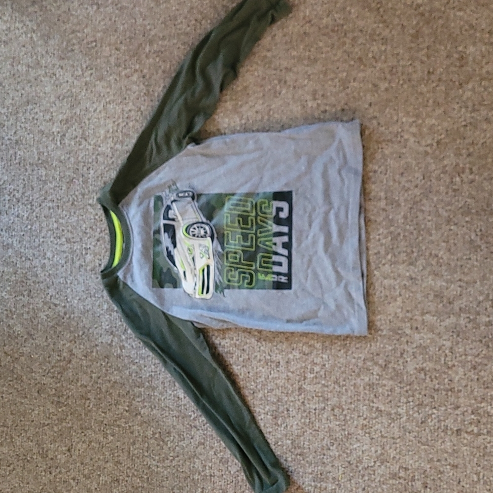 365 Kids Long Sleeve shirt "Speed for Days" size 7